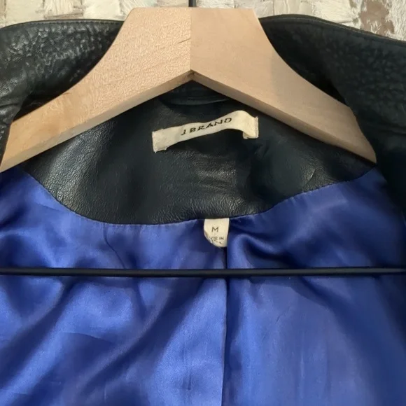 J Brand 100% Lamb Leather Biker Jacket - Picture 9 of 9